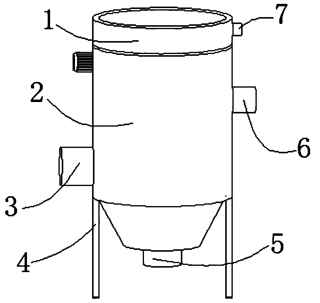 Anti-loosing detachable cloth bag dust control unit