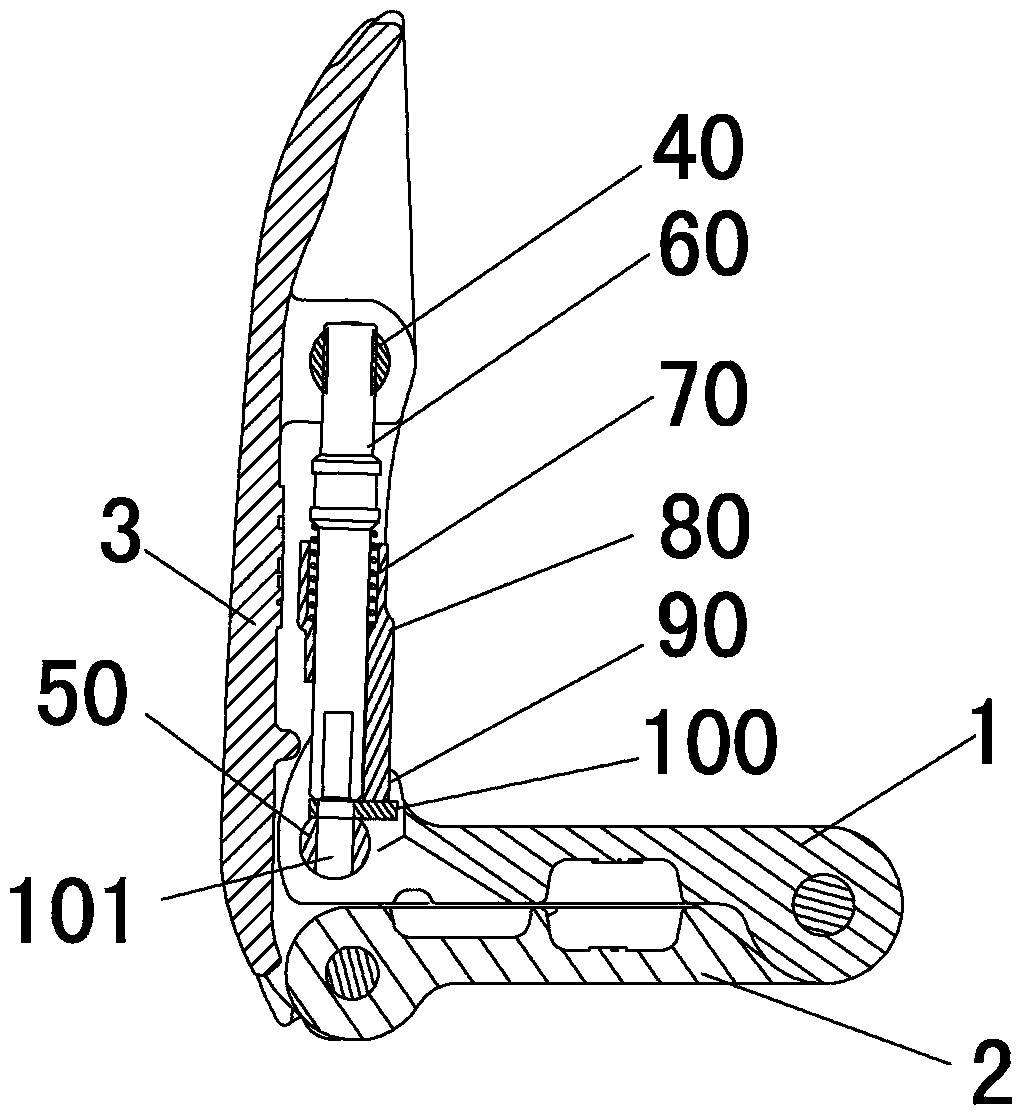 Detachable angle-adjustable self-locking folder