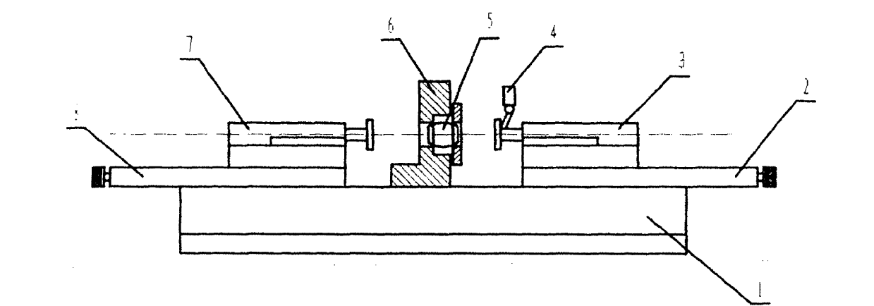 Device for detecting axial clearance and radial clearance of joint bearing