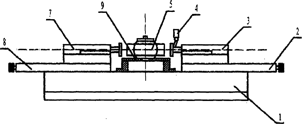 Device for detecting axial clearance and radial clearance of joint bearing