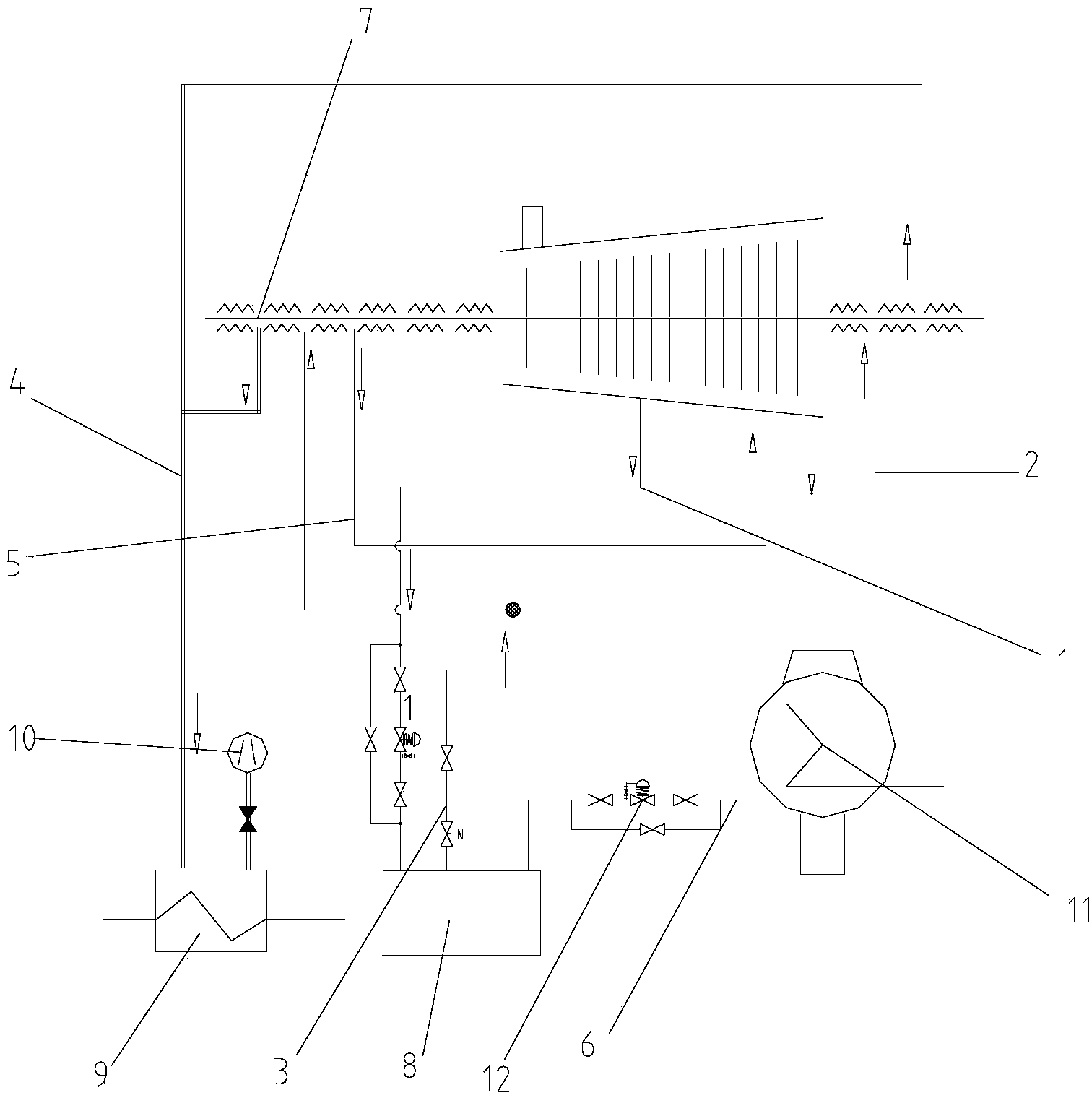 System and method for cooling high-temperature steam turbine rotor by gland seal