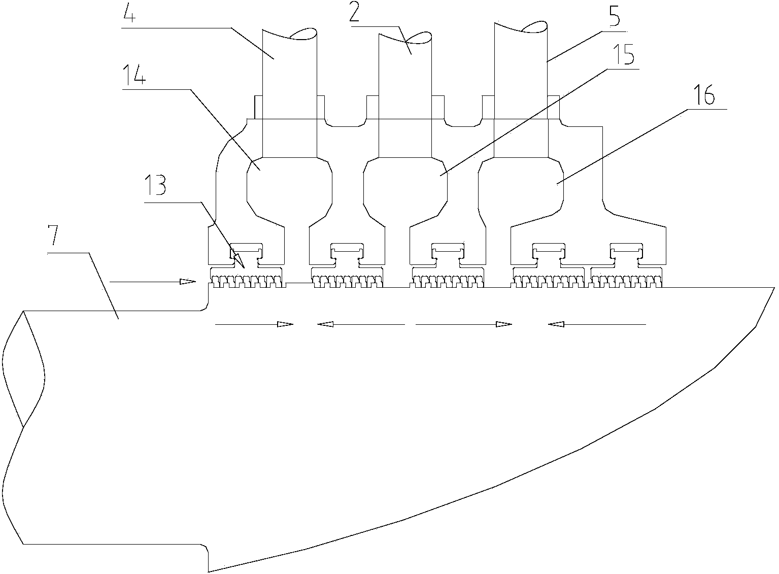 System and method for cooling high-temperature steam turbine rotor by gland seal