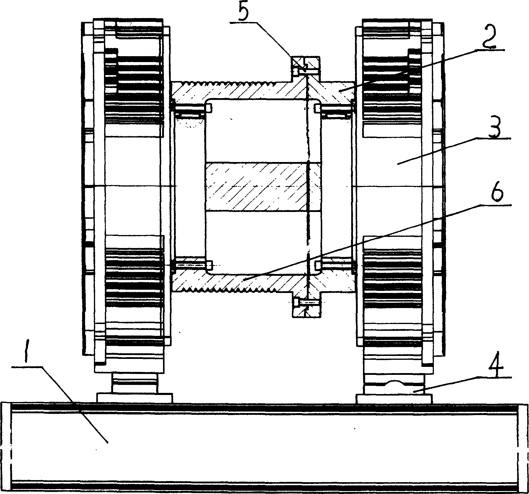 Permanent magnet synchronous high-speed tractive machine without gear wheel