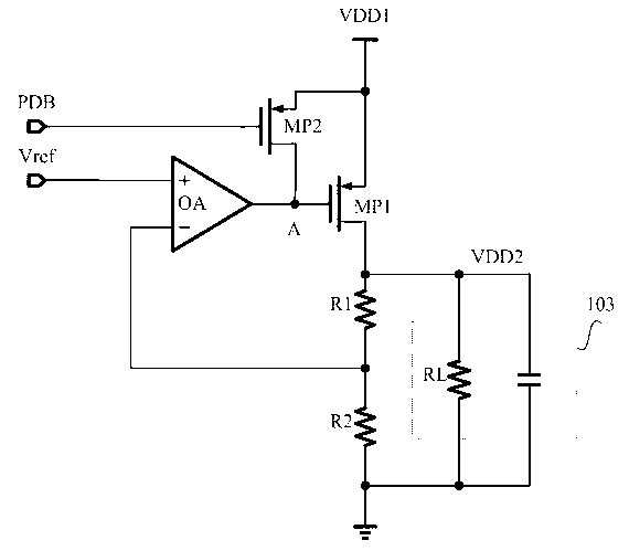 Output dynamic regulation circuit of low dropout linear regulator (LDO)