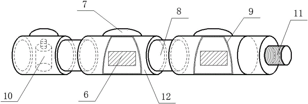 In-hole seismic probe, surrounding rock detection device and detection method