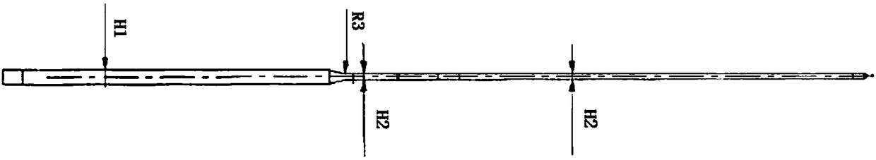 Method and system for machining slender molded contact pin of glasses leg