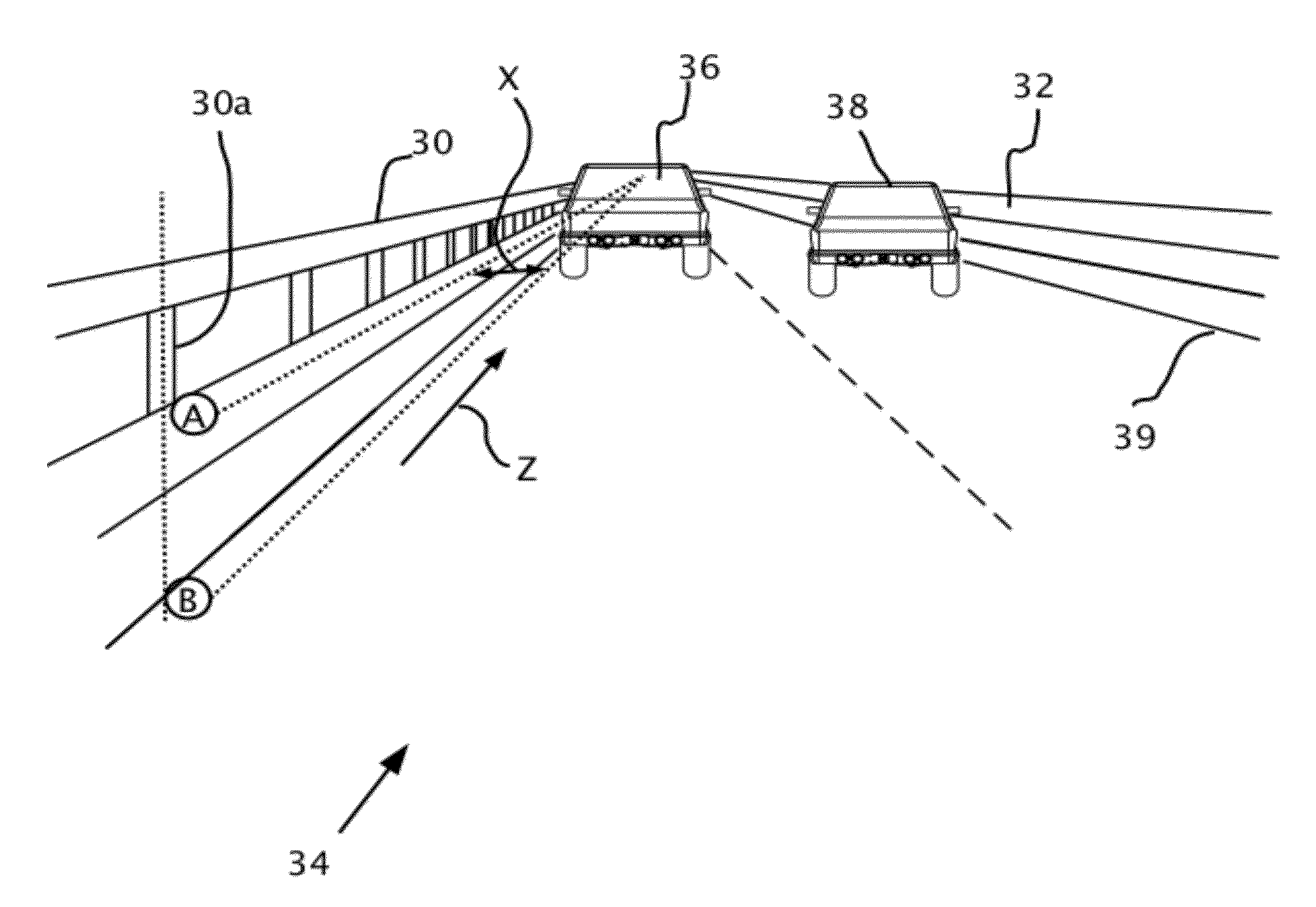 Barrier and guardrail detection using a single camera