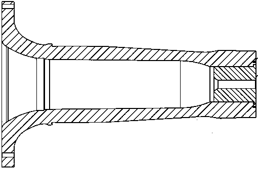 Thin and long inner hole workpiece spraying construction device and spraying method adopting same