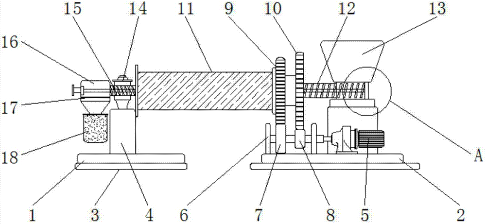 Furnace slag grinding device easy to clean