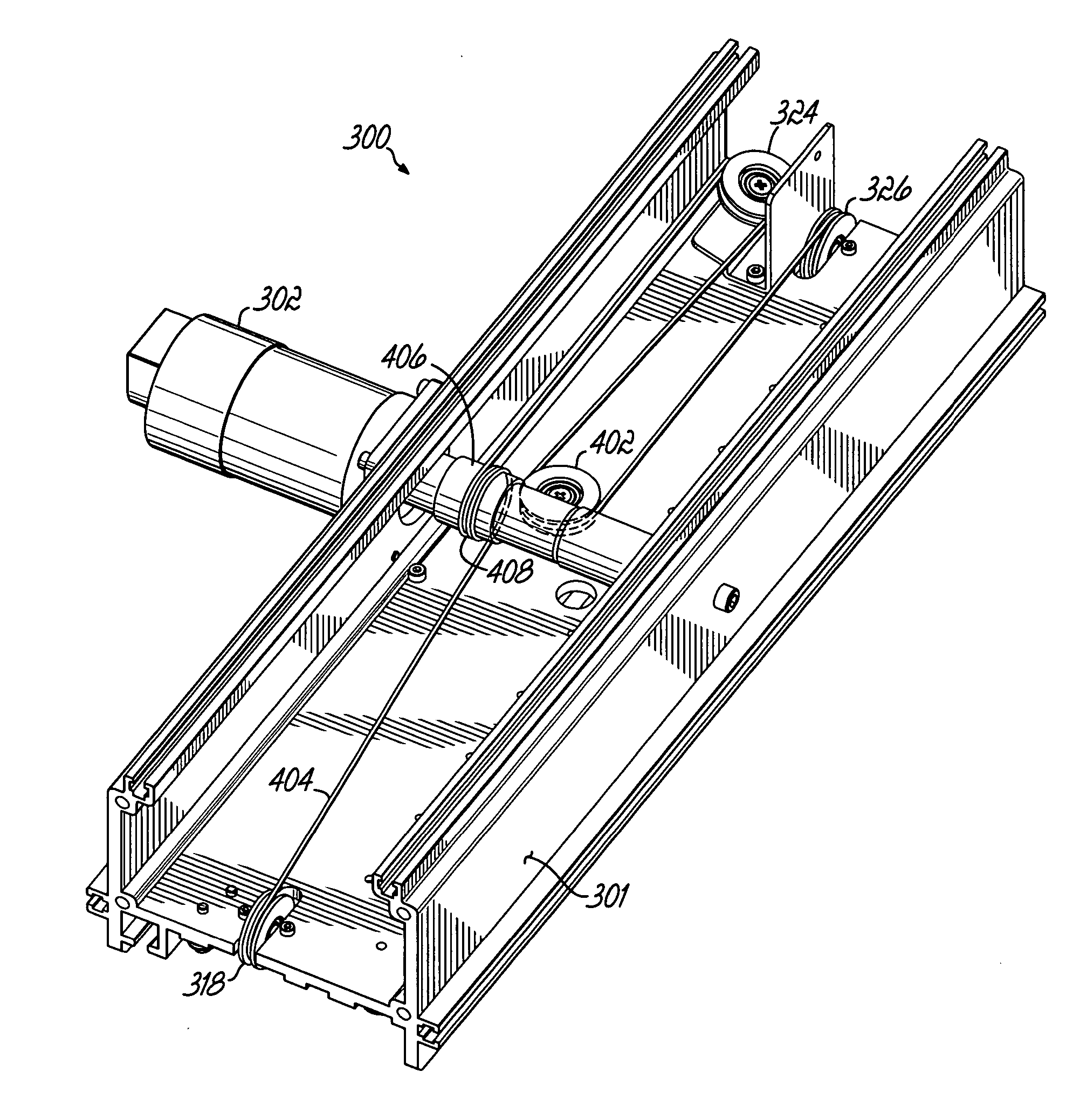 Modular motion unit with tensioner