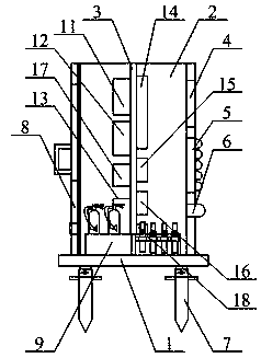 Multifunctional electric power fireproof protection device for electric power construction