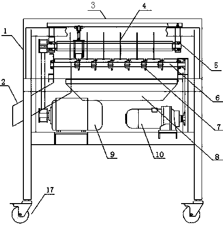 Novel hairtail segmenting machine