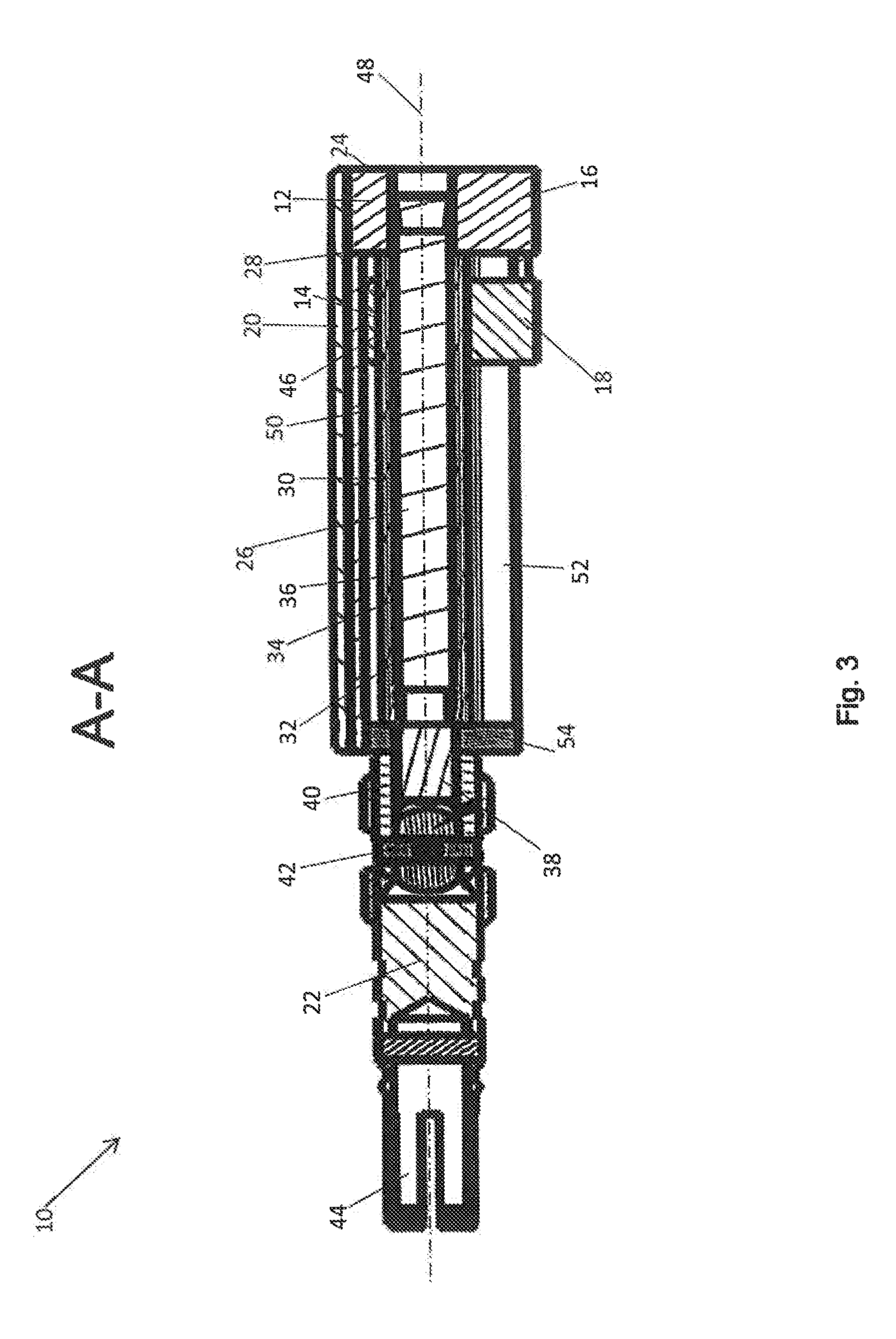 Surgical distance adjusting assembly for a bone distractor