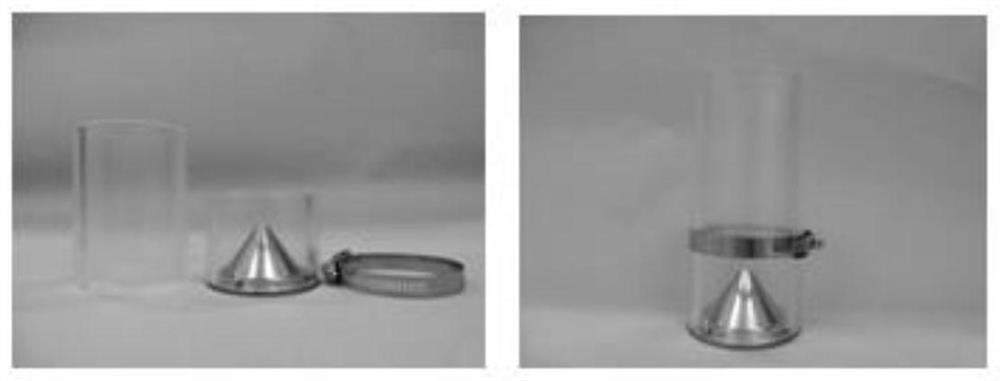 Acoustic resonance in-situ charging method suitable for pouring PBX