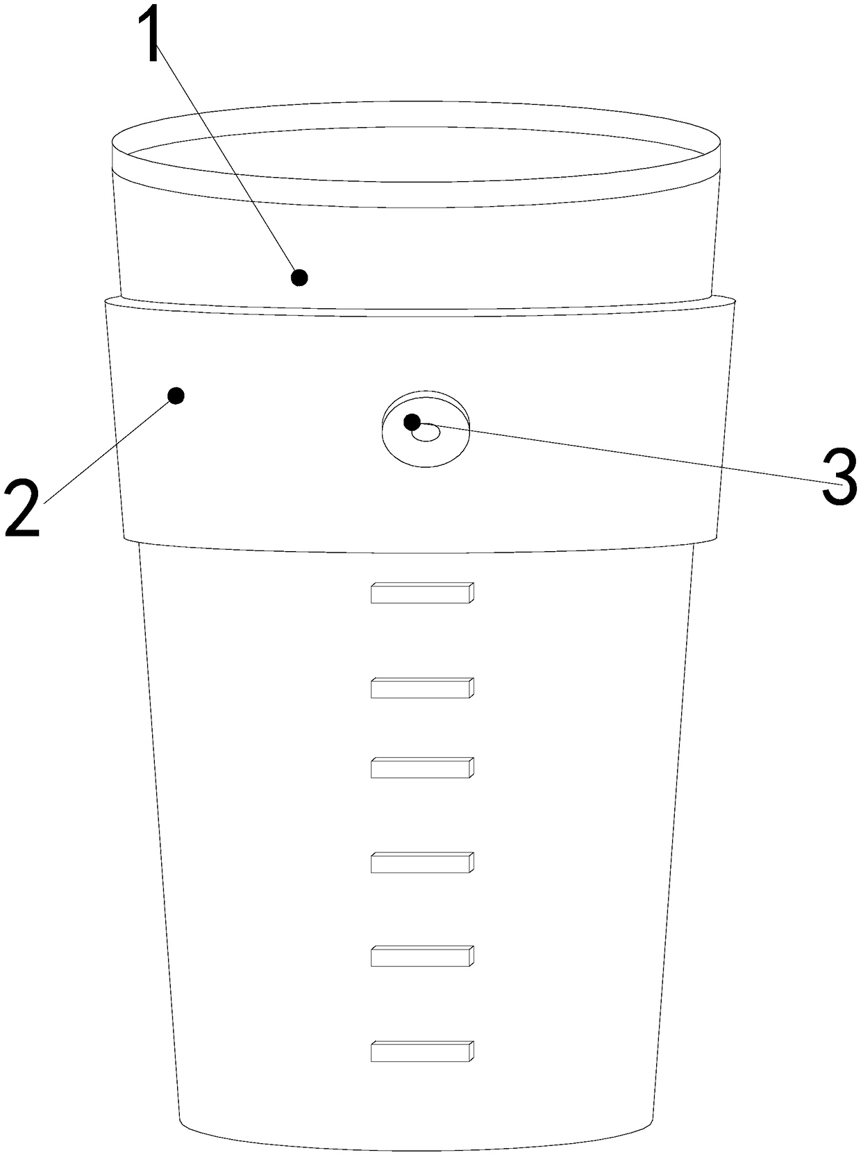 Plastic cup for exercise and fitness capable of achieving magnetic rotation cooling