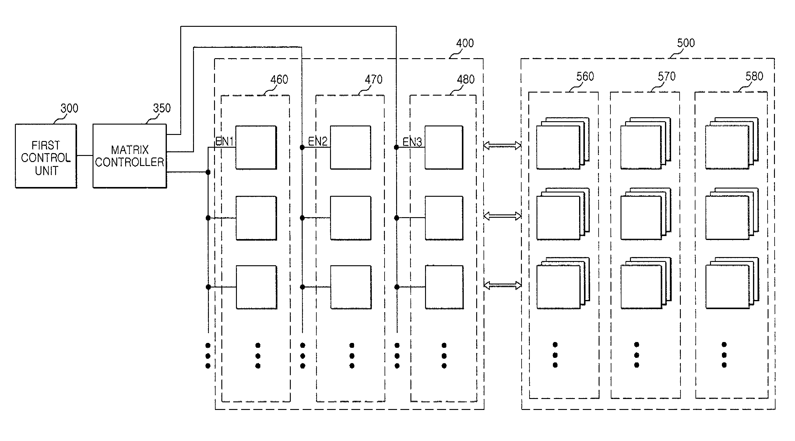 High-speed solid state storage system having a hierarchy of different control units that process data in a corresponding memory area and method of controlling the same