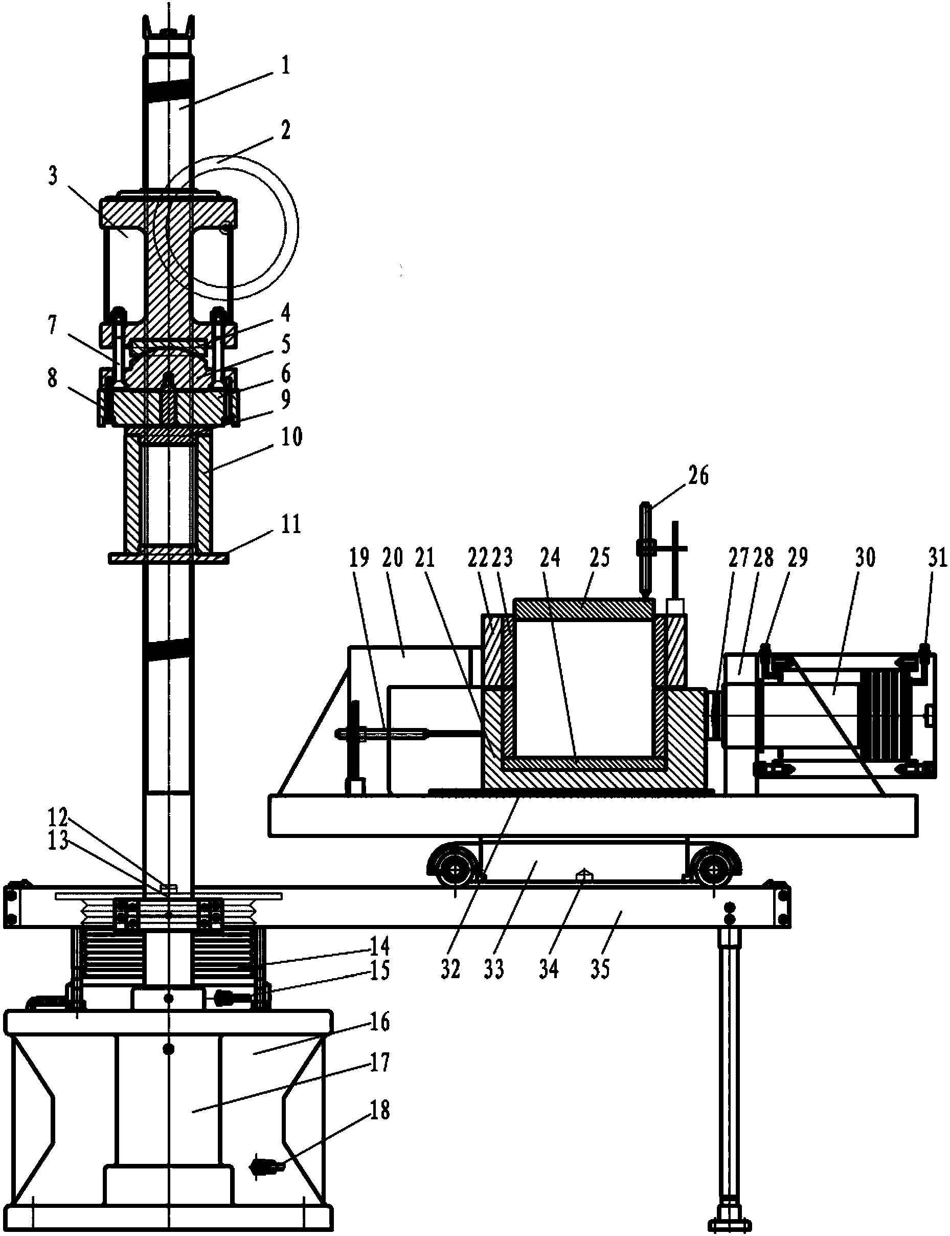 Rock-soil pressure shear rheological testing machine and testing method