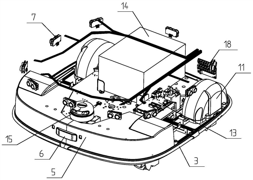 Full-automatic inspection robot chassis