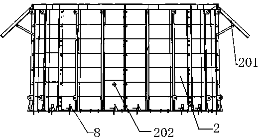 A kind of large-scale concrete component mould and using method thereof