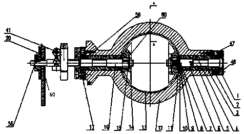 Butterfly-type pneumatic program control valve body