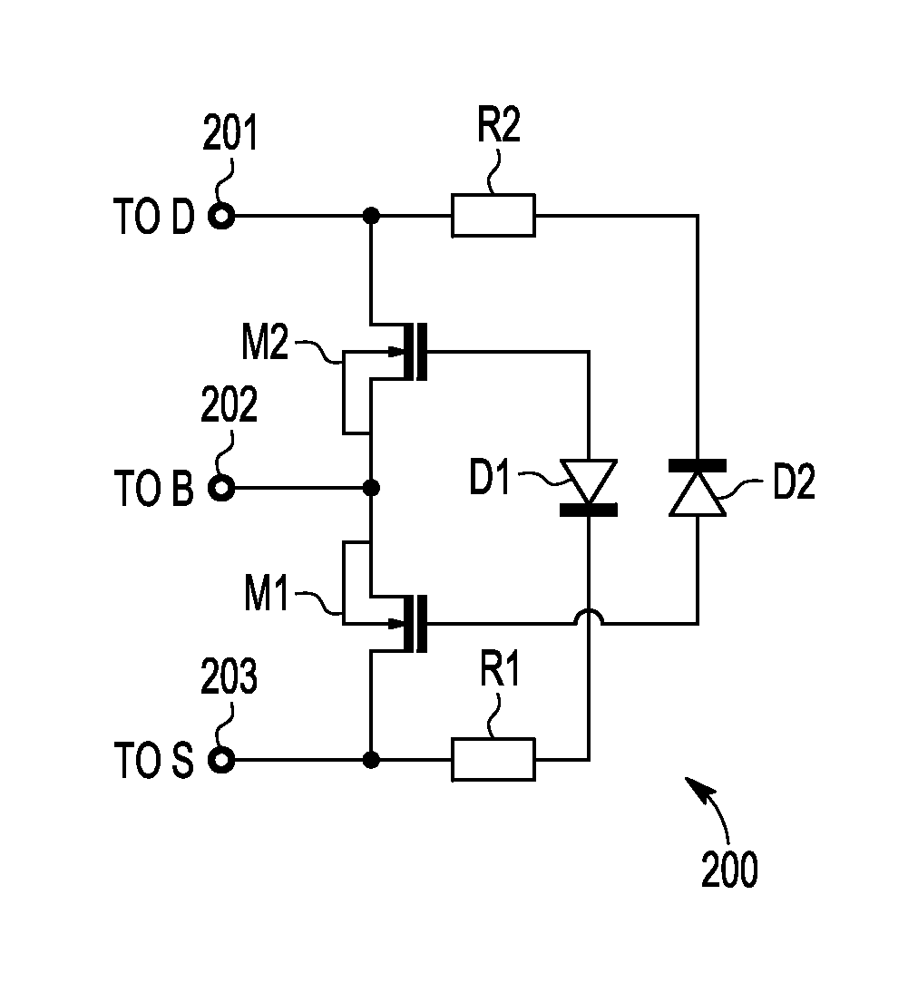 Transistor body control circuit and an integrated circuit