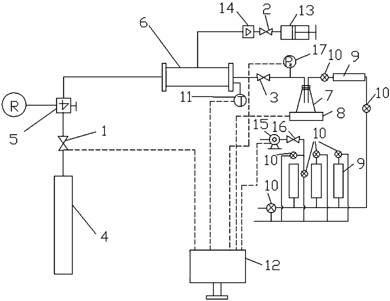 Method for continuously detecting physical parameters of compact rocks