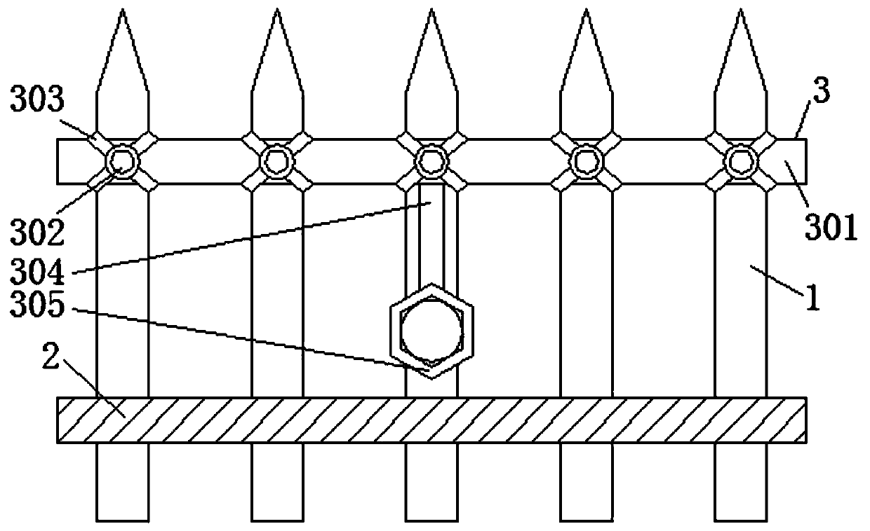 Flower and grass protecting device for park planting and using method of flower and grass protecting device