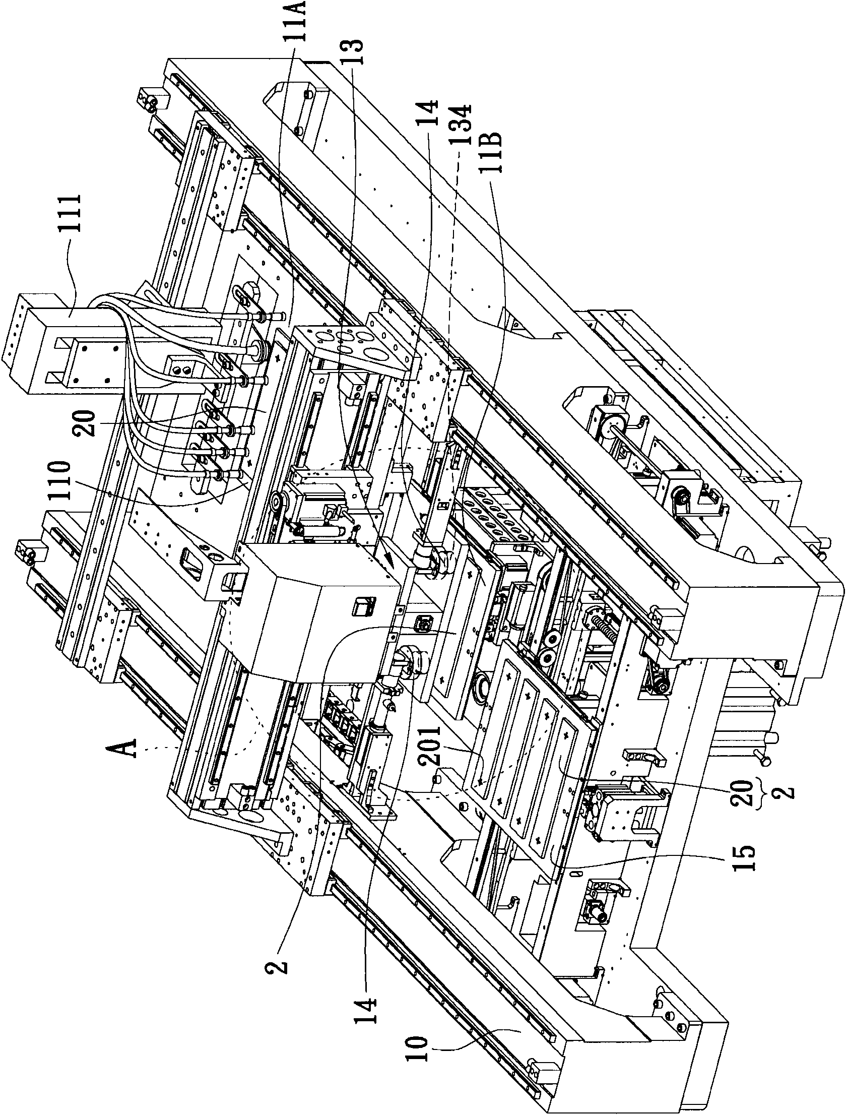 High-speed visual positioning device and method applied to substrate