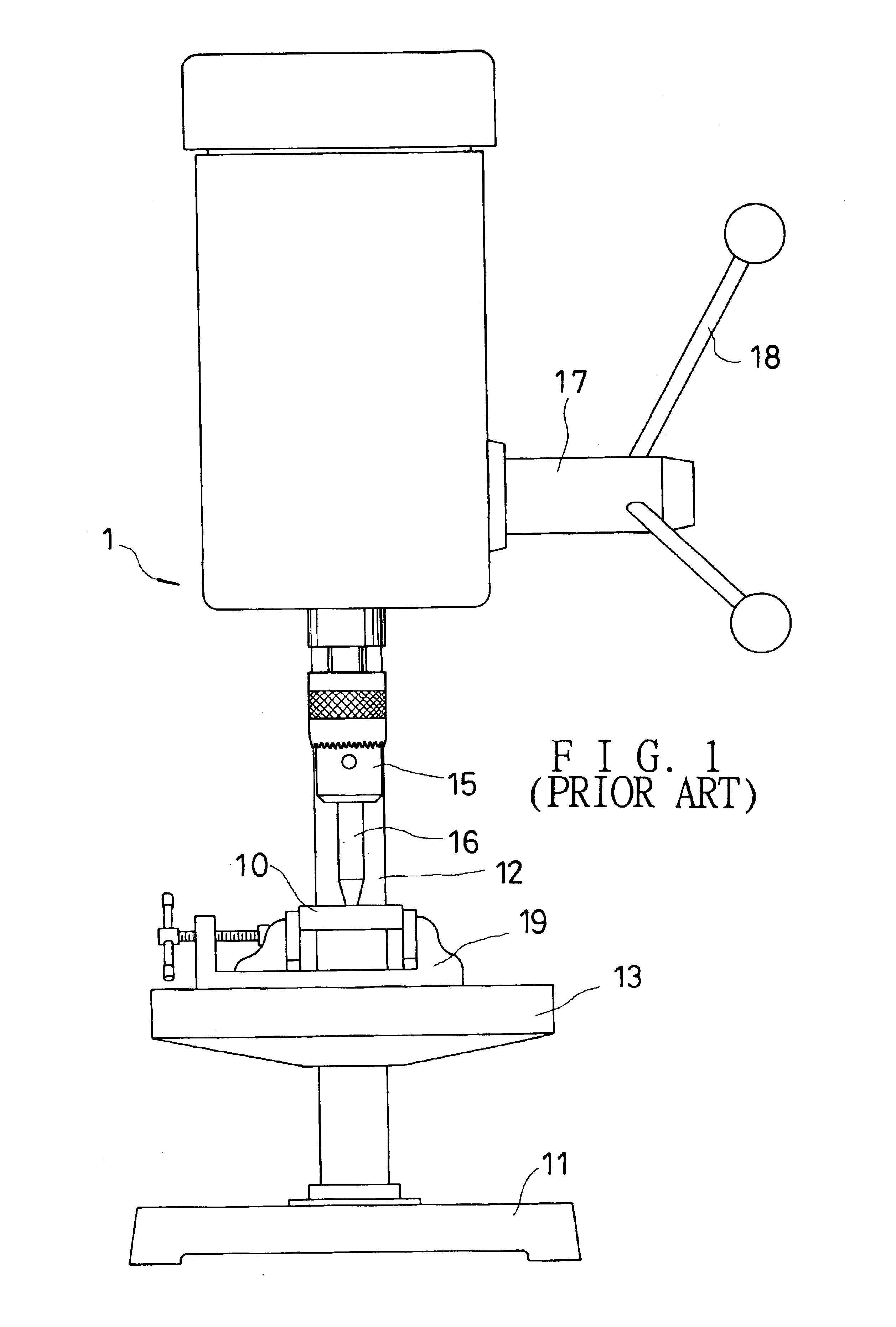 Laser centering mechanism of a drilling machine