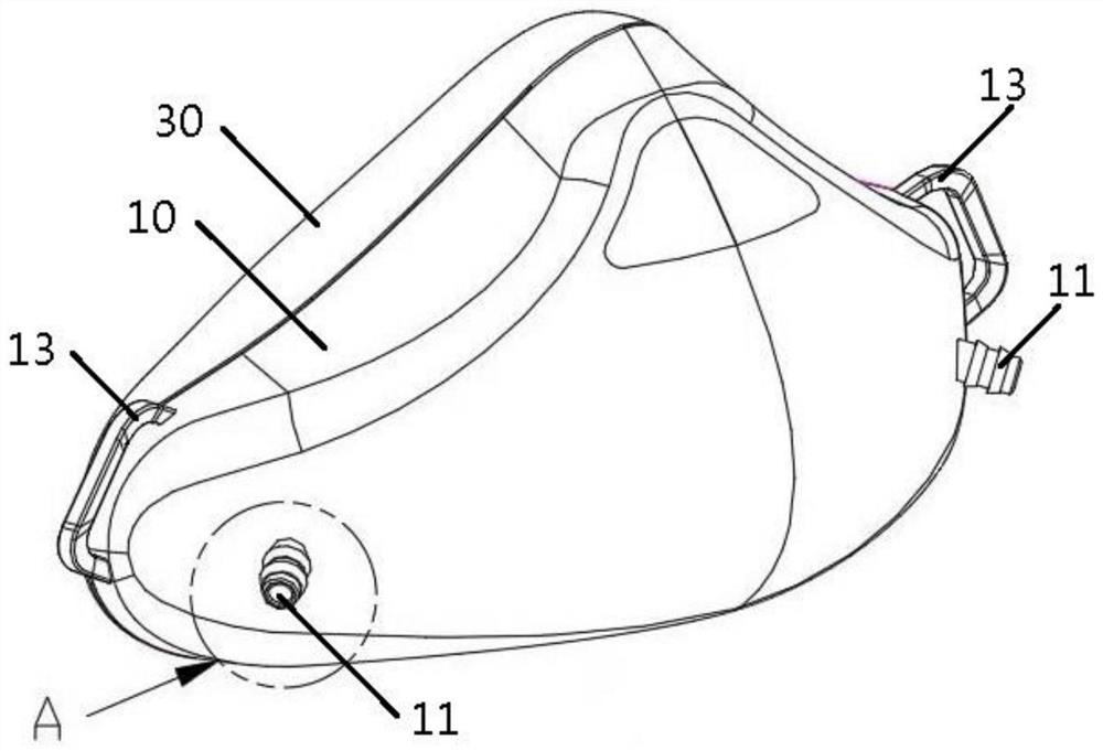 Oxygen mask for high plateau unit