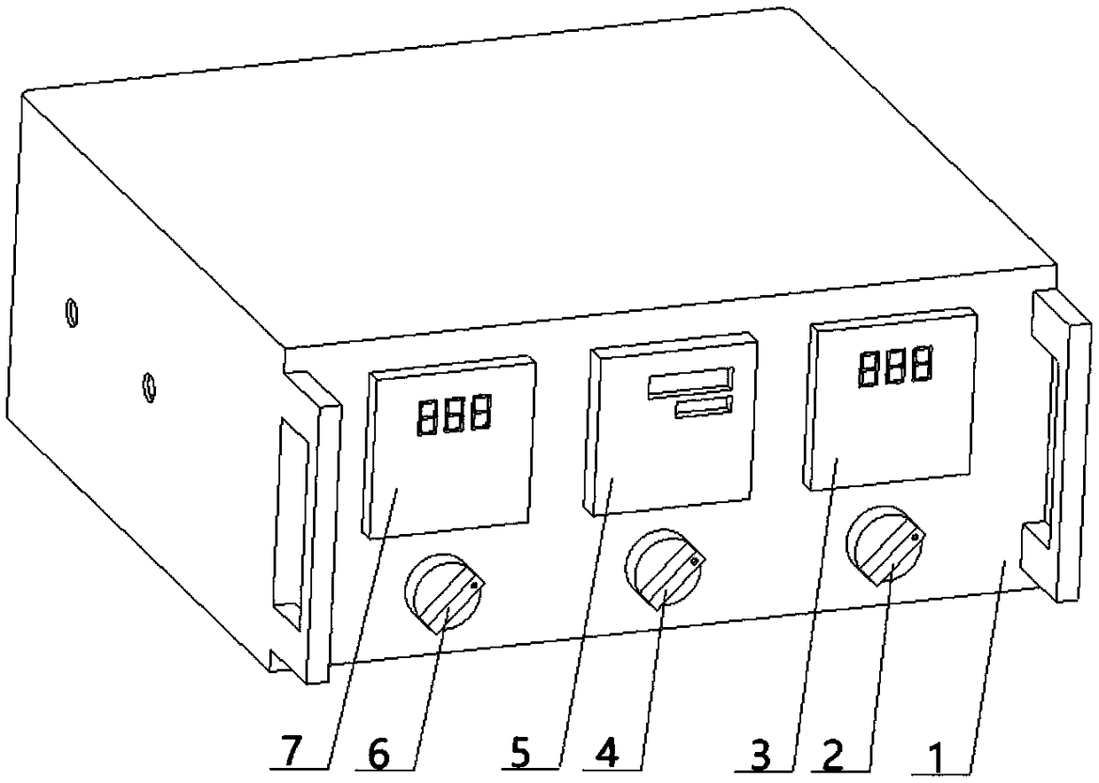 A heating box control system and control cabinet for observing thermal deformation of piezoelectric devices