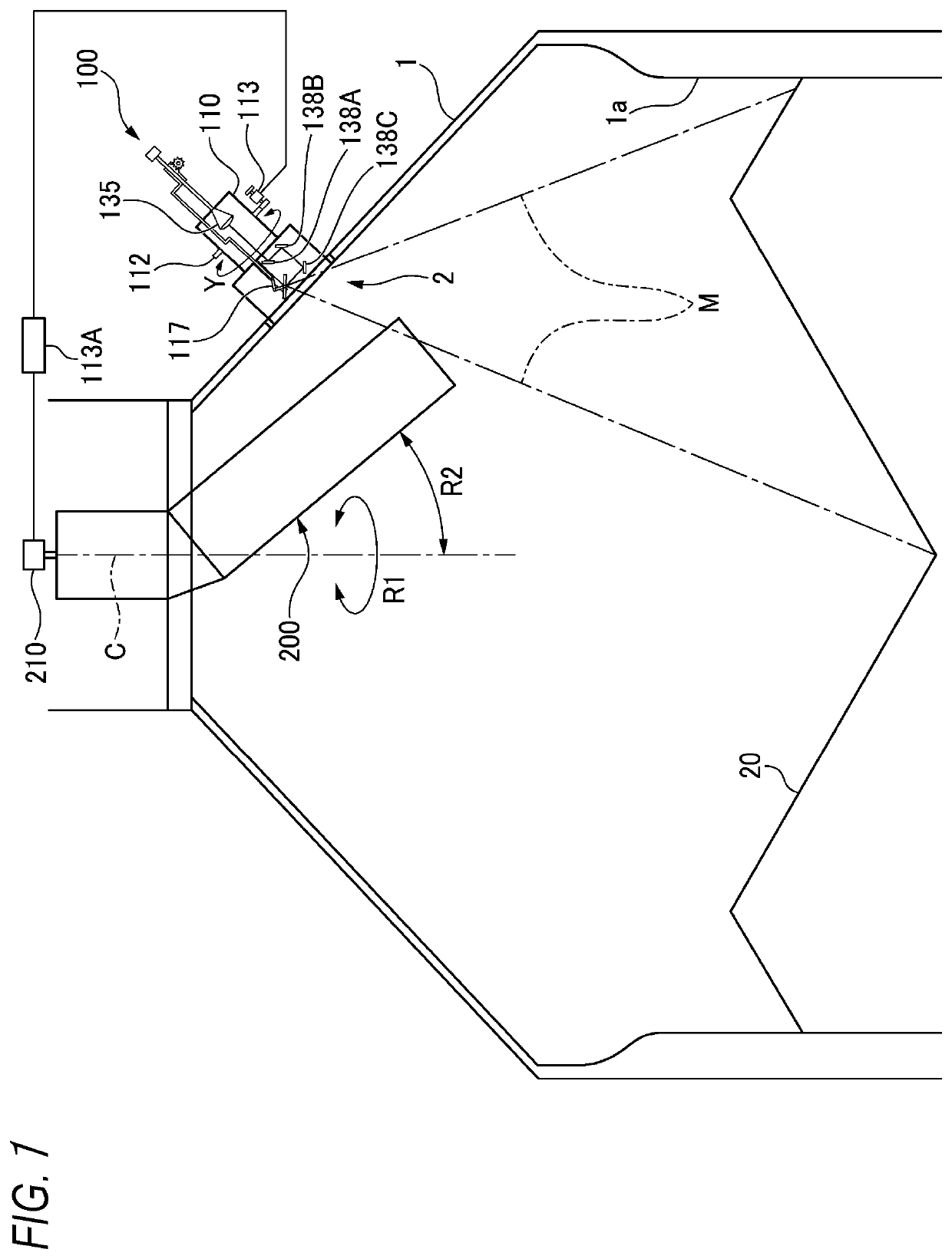 Surface profile detection apparatus of burden in blast furnace and operation method