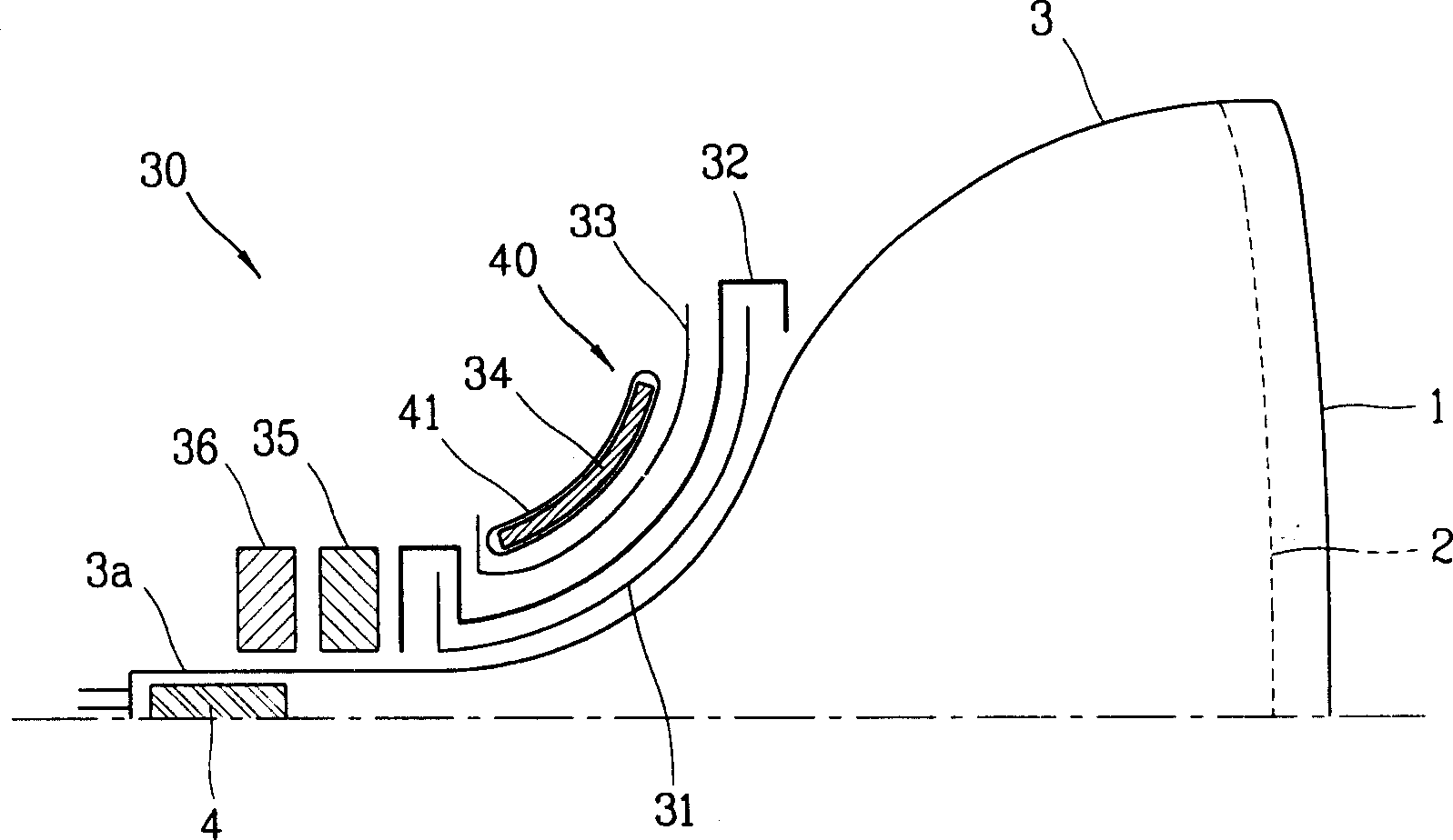 Deflectnig system of Braun tube