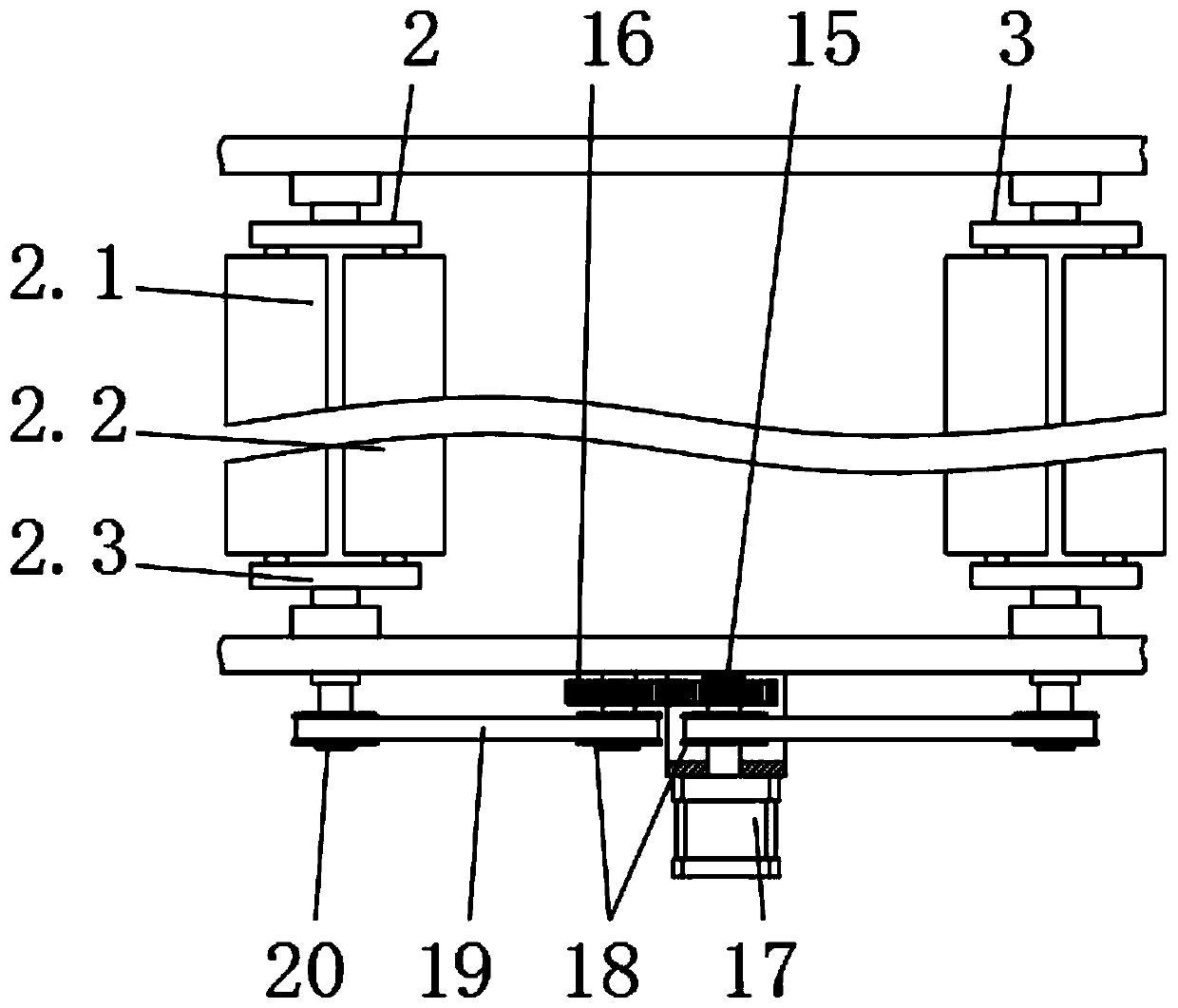 Surface cleaning treatment device for cotton cloth production