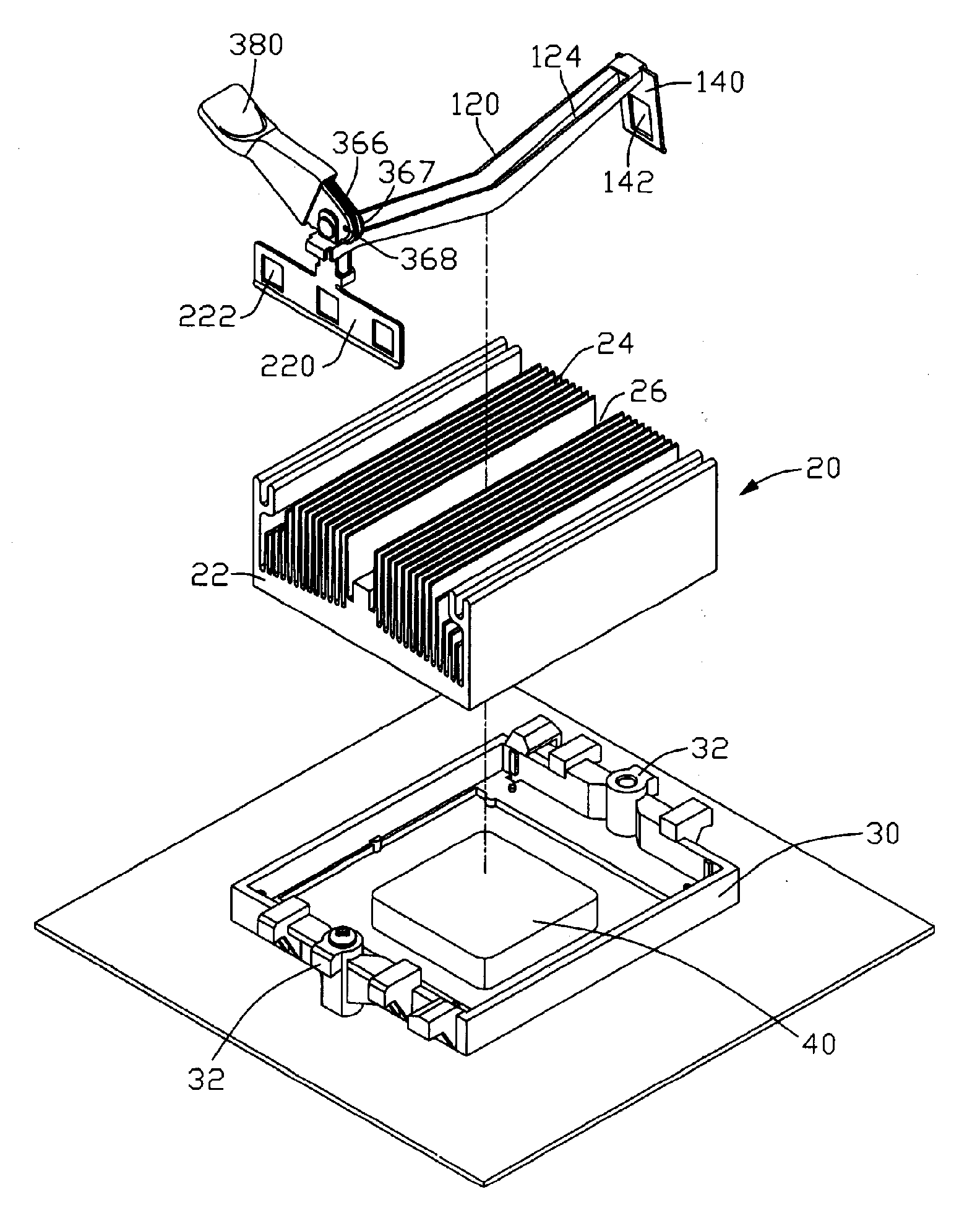 Heat sink fastener