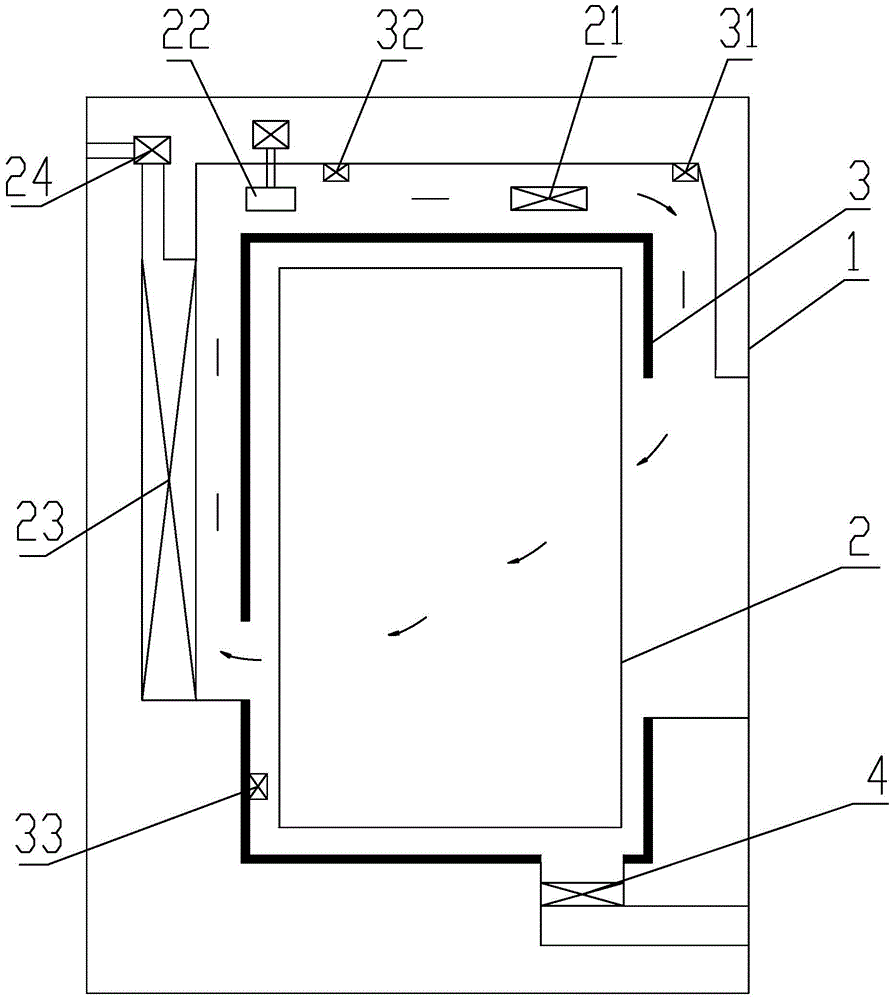 A method for drying a drum washing machine through temperature sensing