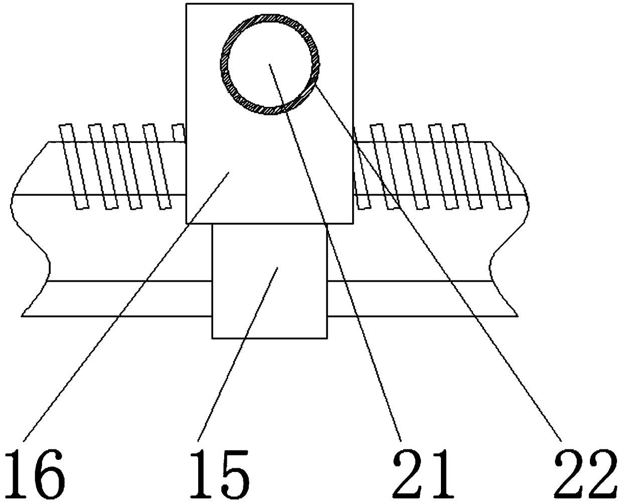 Cable take-up drum for computer communication engineering construction