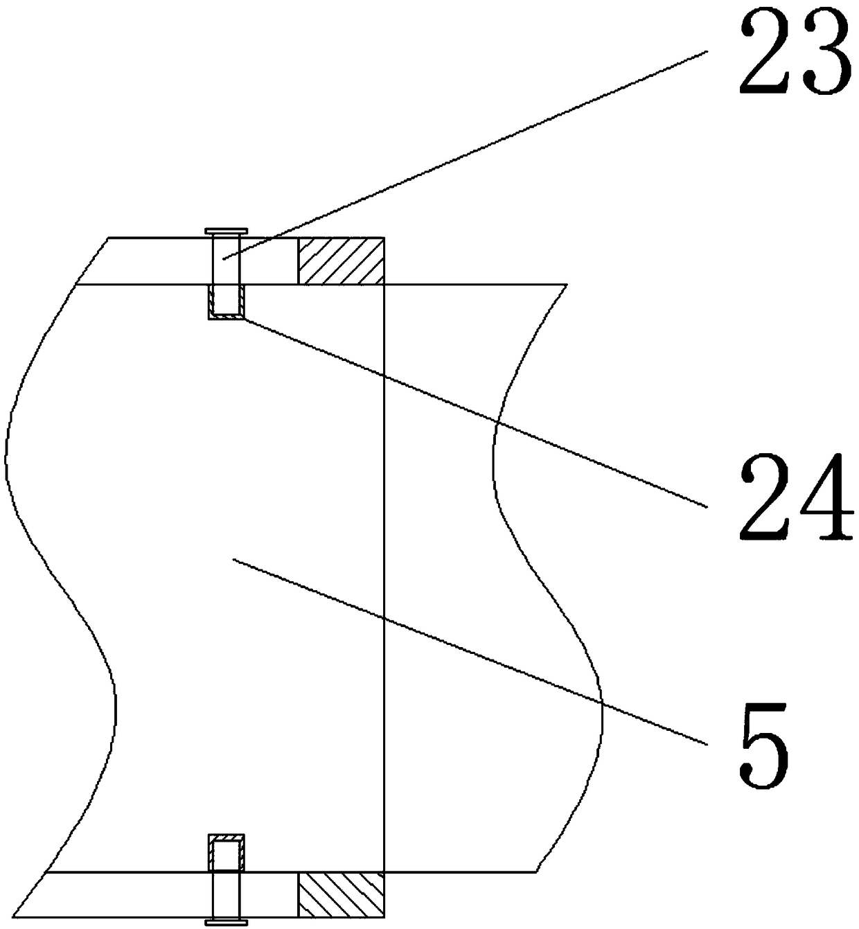 Cable take-up drum for computer communication engineering construction