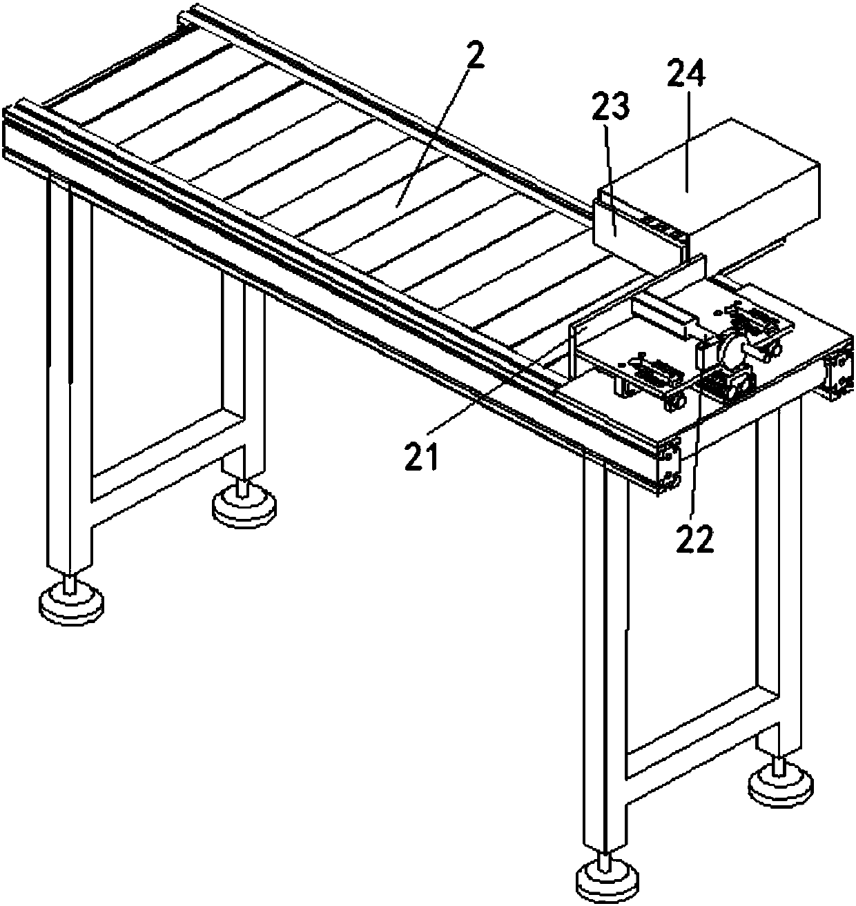 Heat-shrinkable packaging assembly line