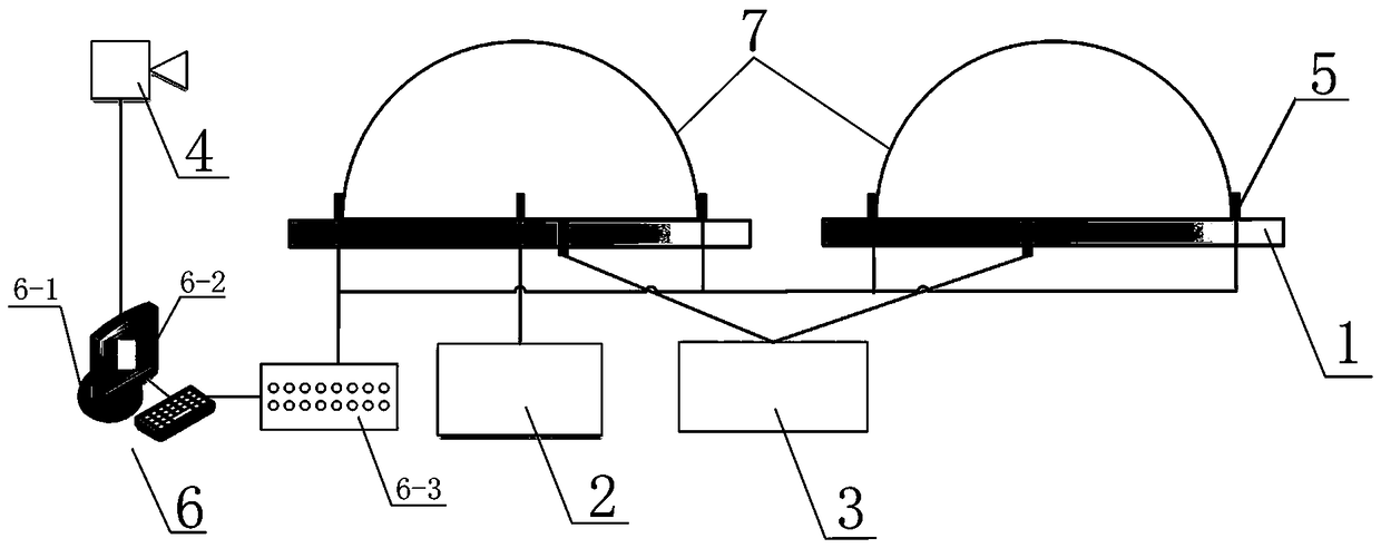 Test system for unconfined-space vapor cloud explosion chain reaction and test method of test system