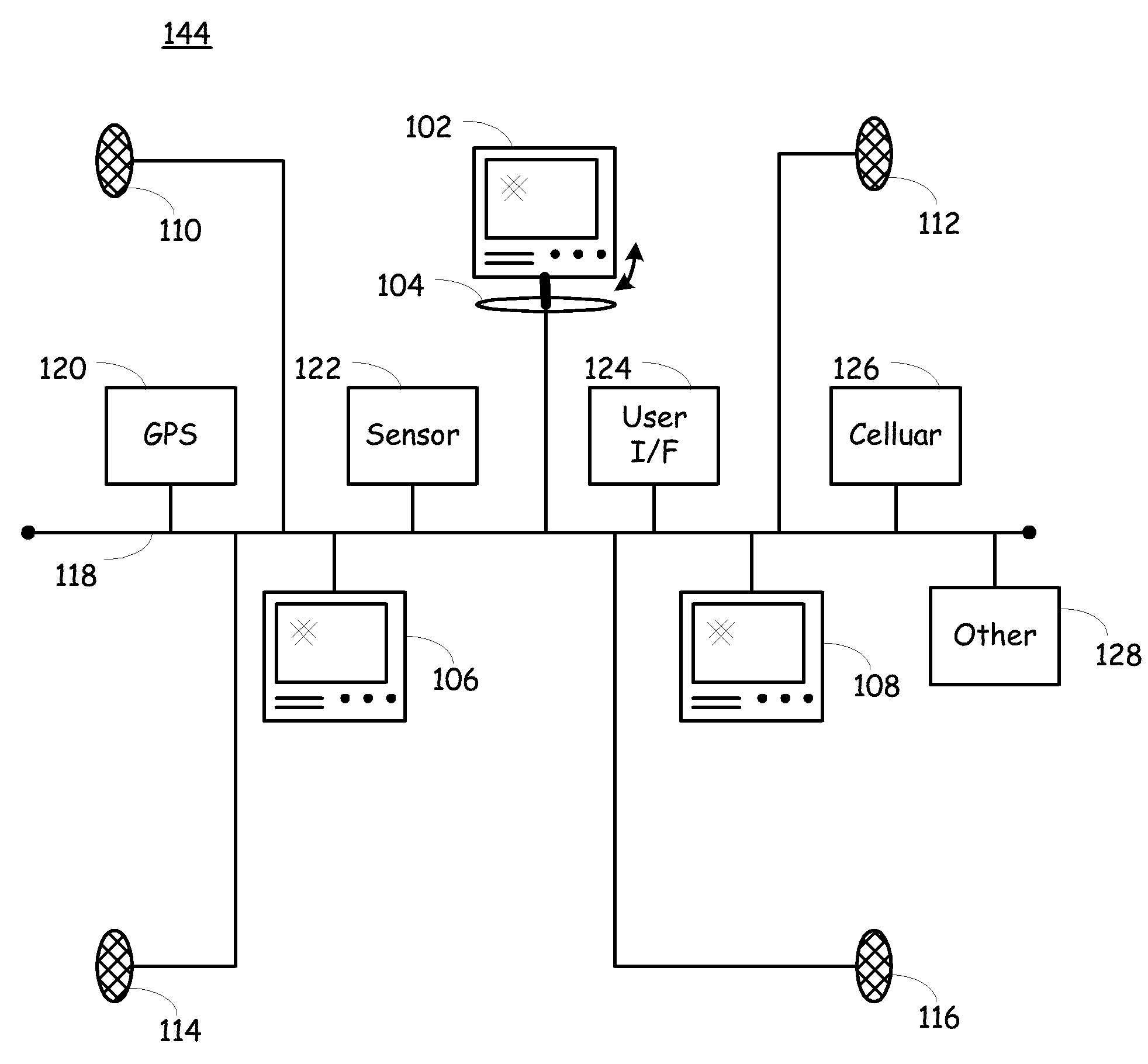 In-vehicle conditional multi-media center