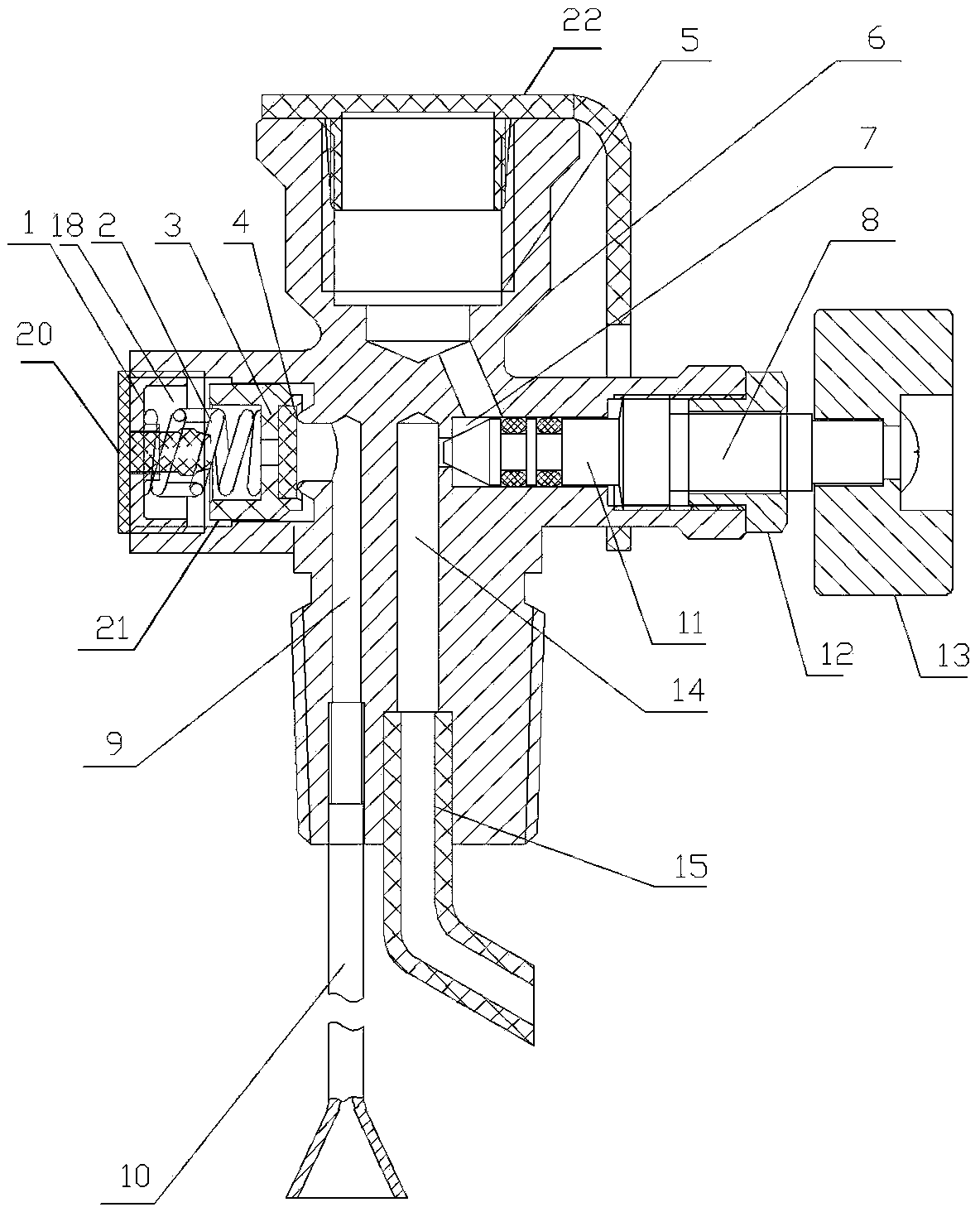 Fuel gas cylinder valve