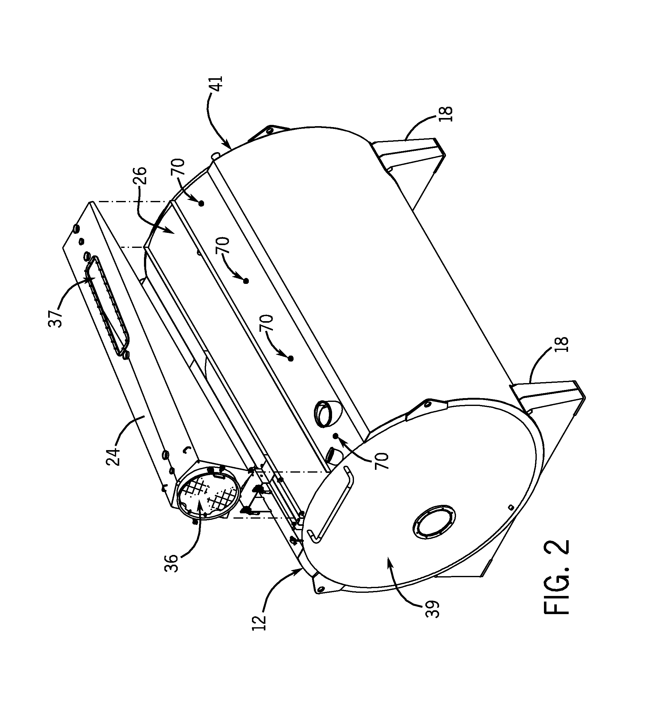 Cheese vat having spaced-apart seal members