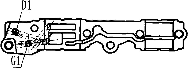 Variable timing system oil-way of minicar engine cylinder body assembly