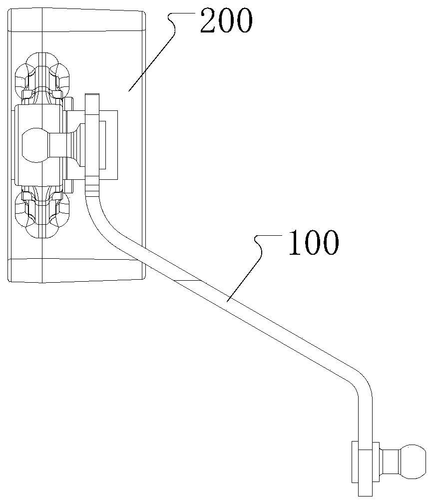 Gear shift damping component and automobile gear shift system