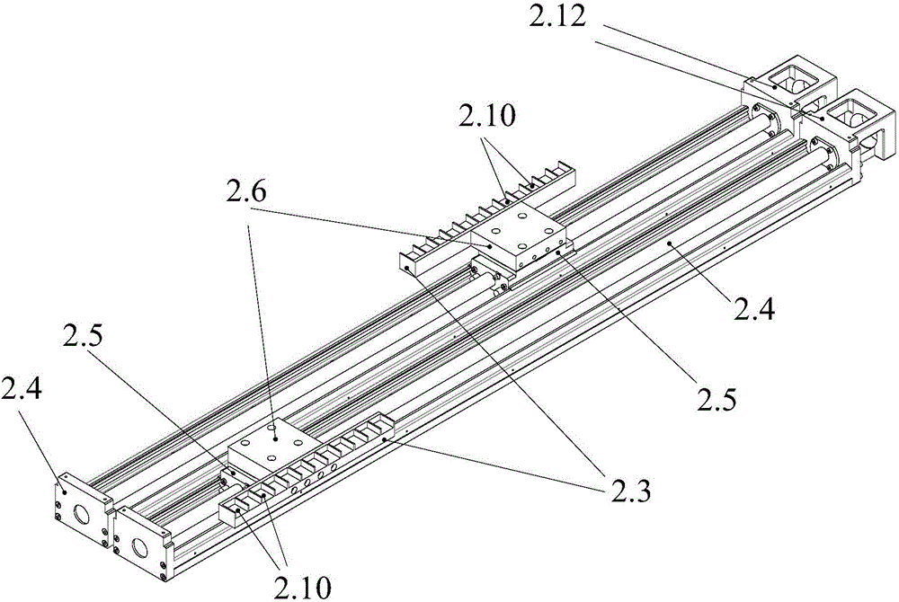 Automatic single-color mosaic-particle lay-up device and lay-up method thereof