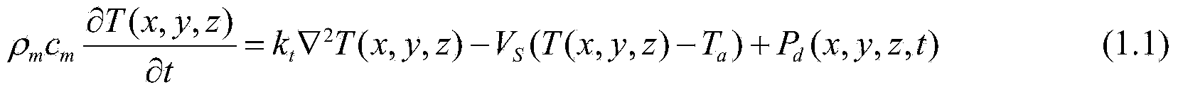 Microwave passive circuit electromagnetic heat integral analysis method based on time domain spectrum element method