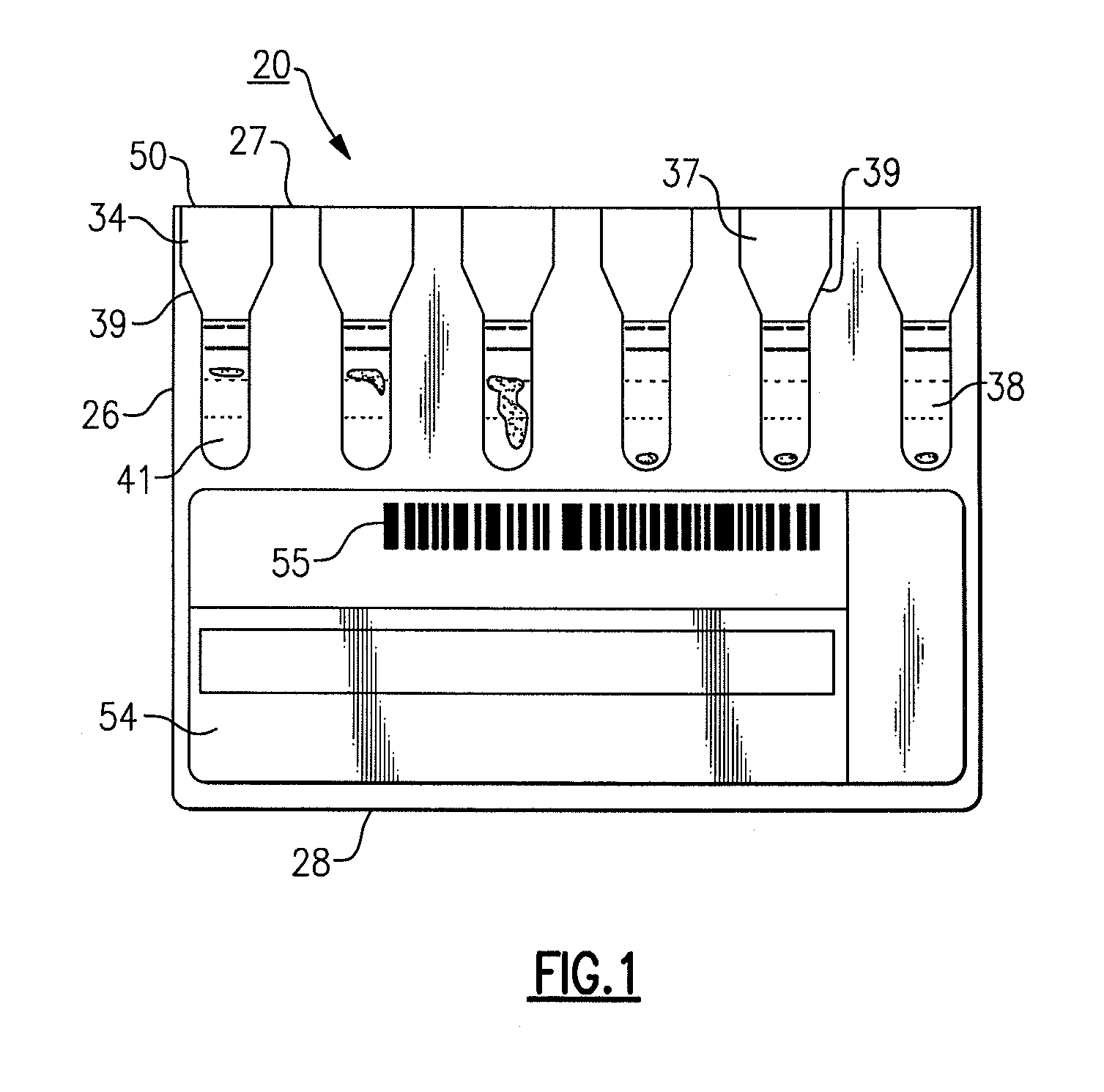 Single column immunological test elements