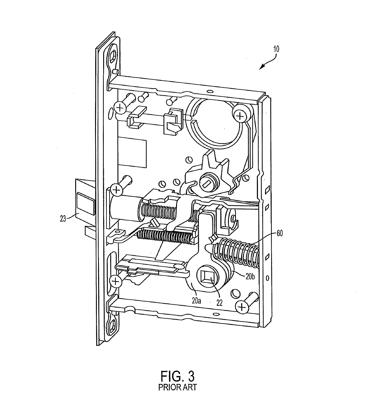 Mortise lock with multi-point latch system