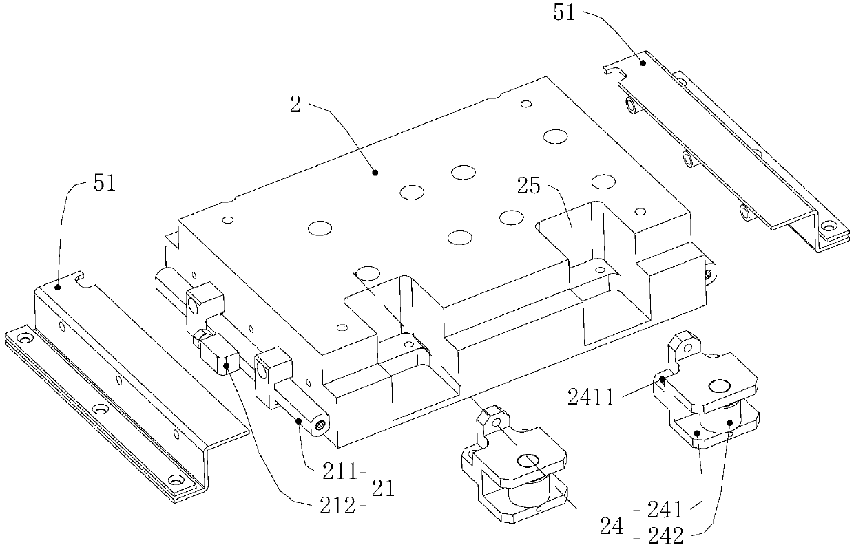 Slide table, coating machine and gluing method